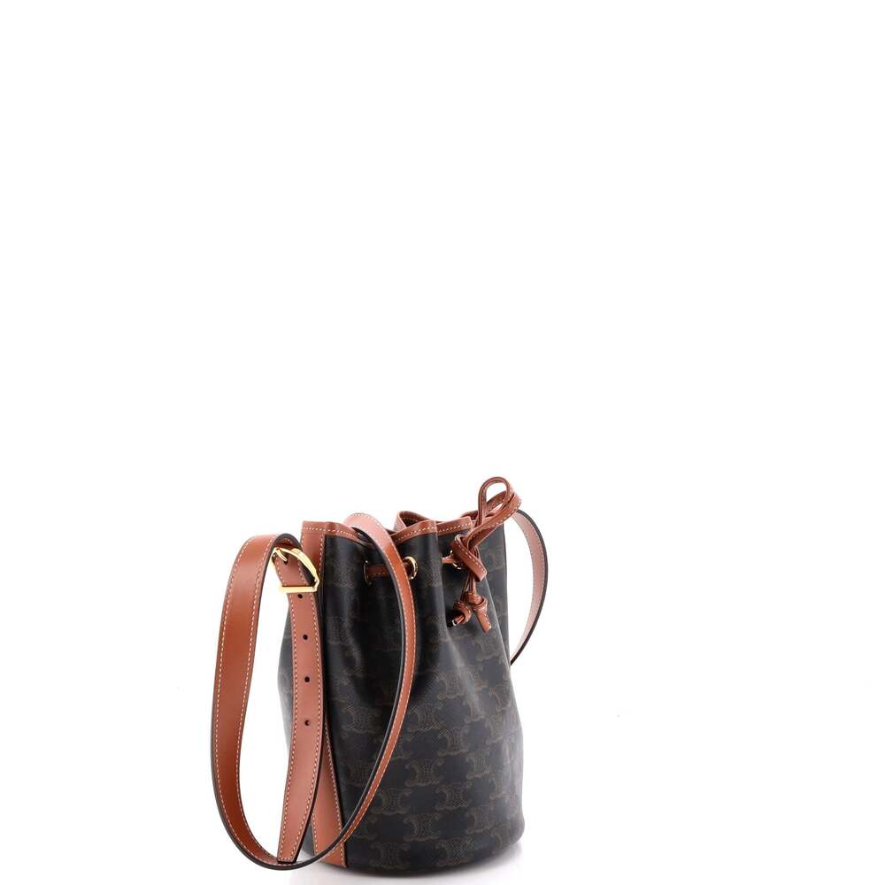 Celine Drawstring Bucket Bag Triomphe #249590C14B - Picture 2 of 6